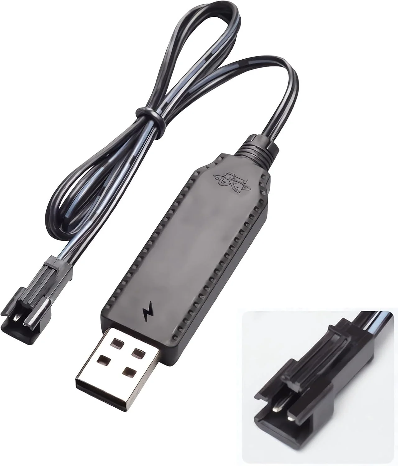 کابل شارژ هوشمند باتری لیتیومی 3.7 ولت با کانکتور SM-2P