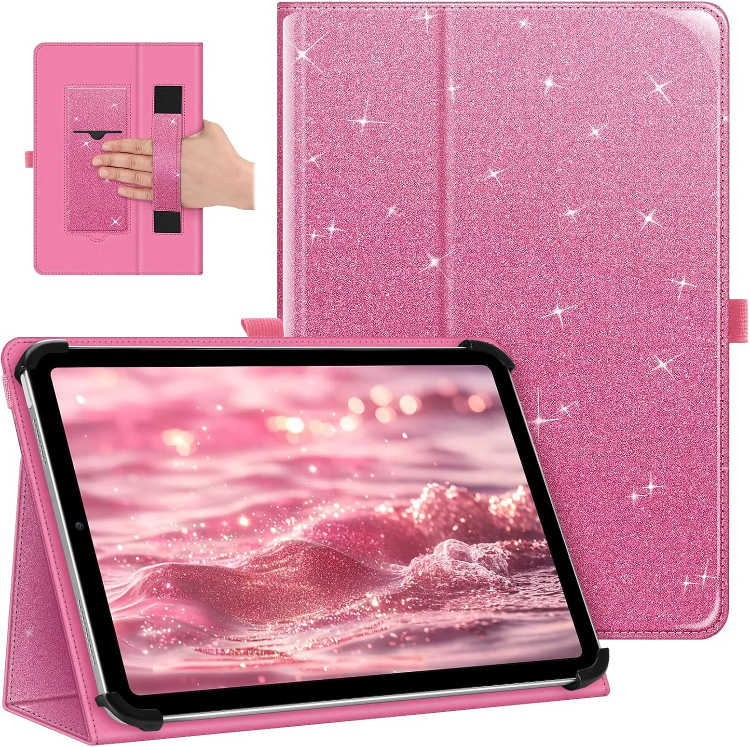 کیف تبلت فینتی سایز 9 تا 11 اینچ با جای قلم و بند نگهدارنده