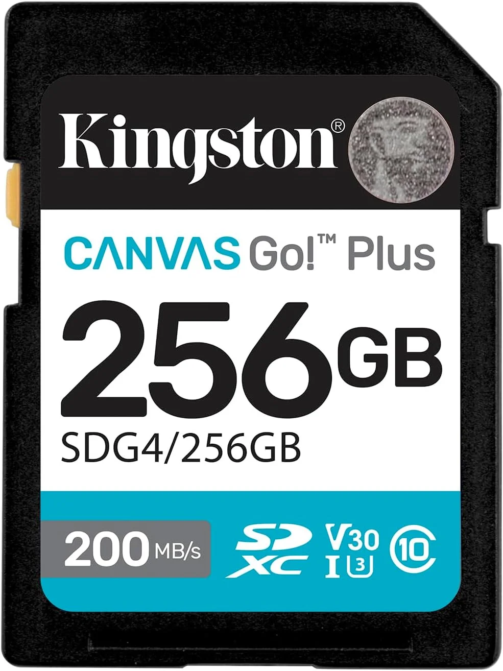 کارت حافظه کینگستون مدل Canvas Go! Plus SDG4 ظرفیت 256 گیگابایت