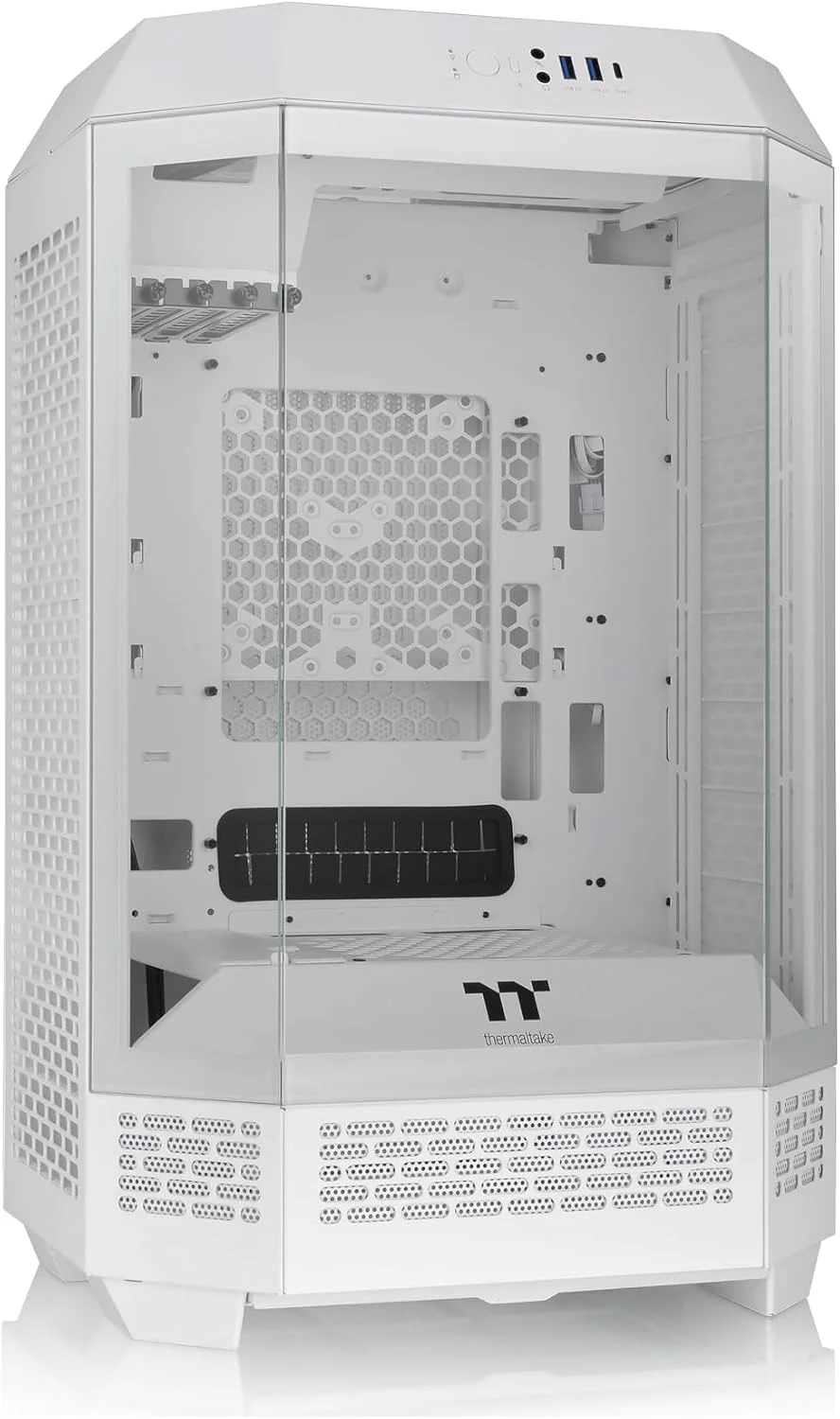 کیس کامپیوتر ترمالتیک مدل The Tower 300 Snow رنگ سفید کیس کامپیوتر ترمالتیک مدل The Tower 300 Snow رنگ سفید