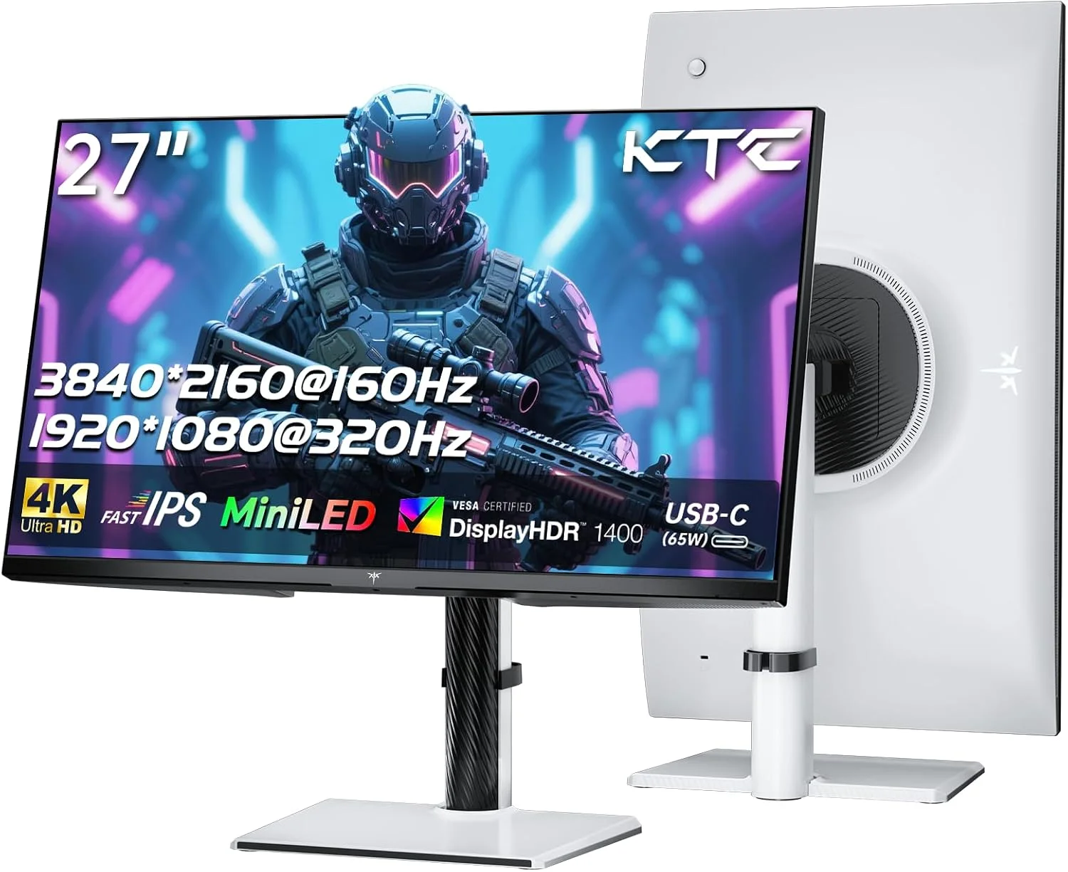 میتور گیمینگ کی تی سی 27 اینچ 4K مدل M27P6 سفید