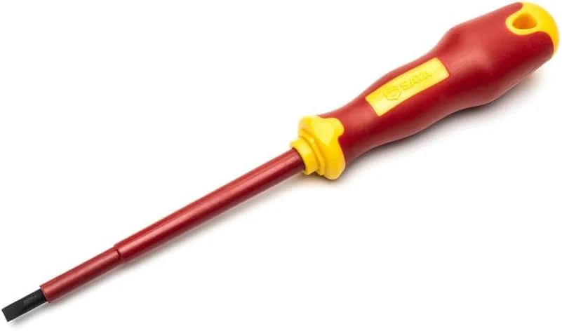 پیچ گوشتی تخت عایق VDE ساتا سایز 5.5 در 125 میلی متر SATA ST61324SC پیچ گوشتی تخت عایق VDE ساتا سایز 5.5 در 125 میلی متر SATA ST61324SC