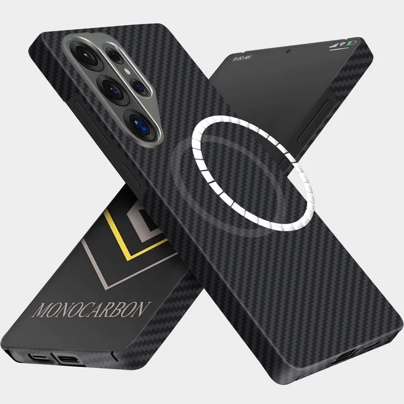 قاب گوشی سامسونگ MONOCARBON مدل Galaxy S25 ULTRA رنگ مشکی مات قاب گوشی سامسونگ MONOCARBON مدل Galaxy S25 ULTRA رنگ مشکی مات