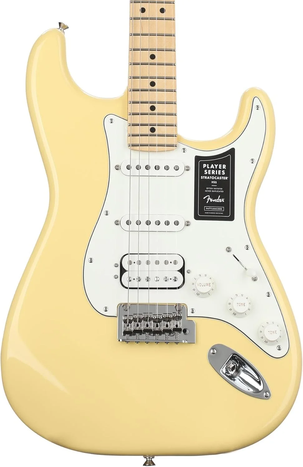گیتار الکتریک فندر مدل Player Stratocaster HSS رنگ بَتِرکریم