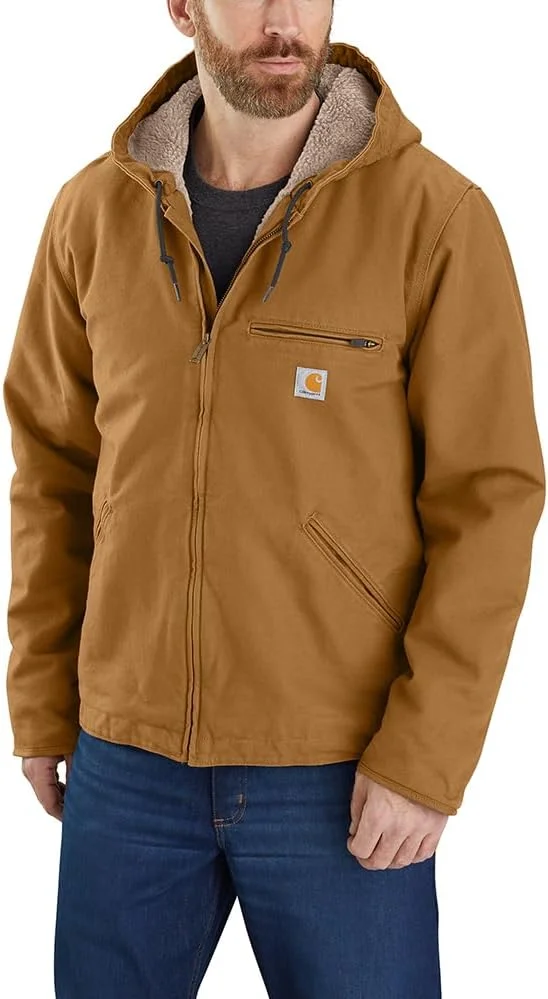 کاپشن مردانه کارهارت مدل Relaxed Fit Sherpa-lined