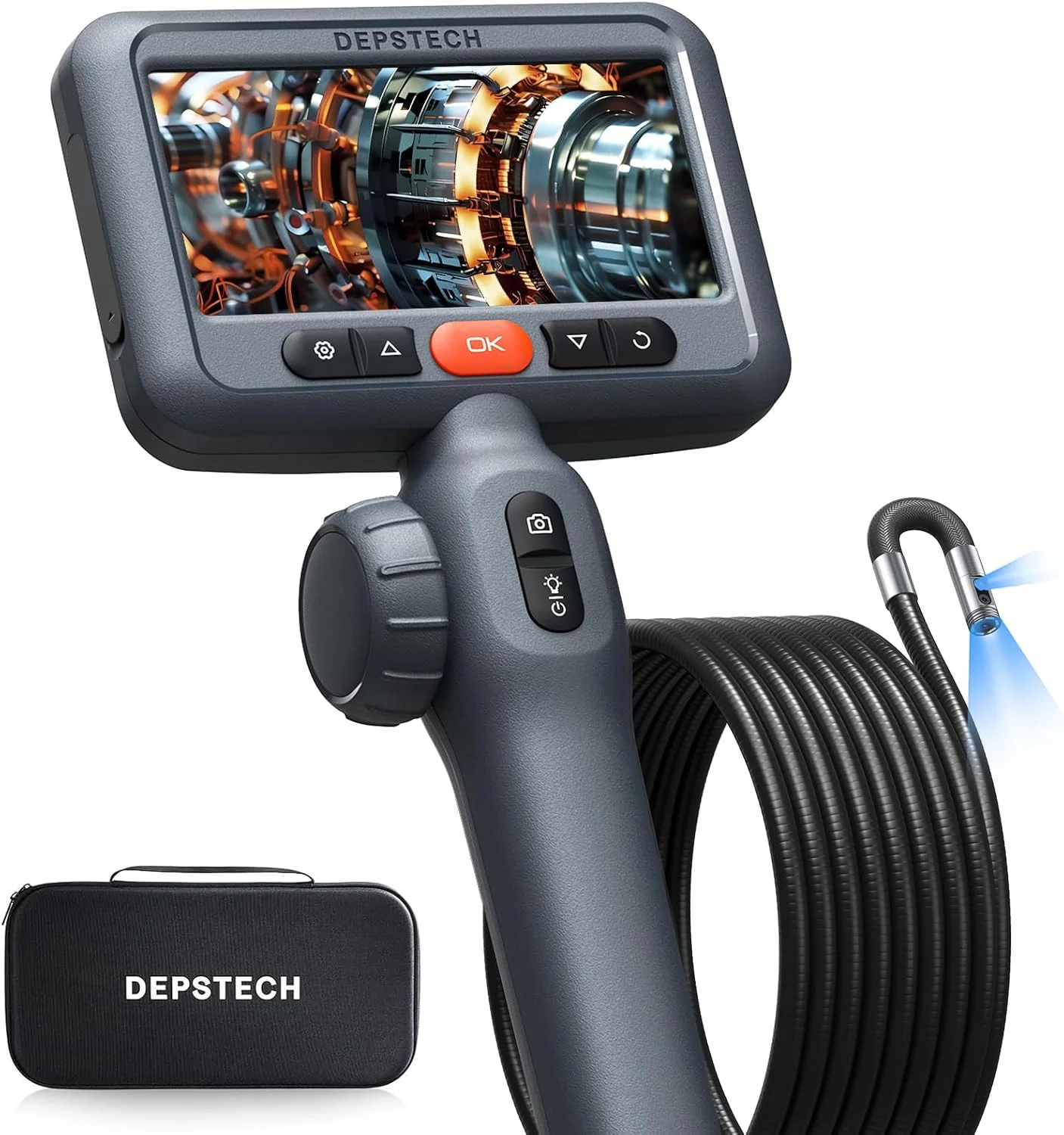 آندوسکوپی صنعتی دو لنز چرخان DEPSTECH DS650 طول 3 متر
