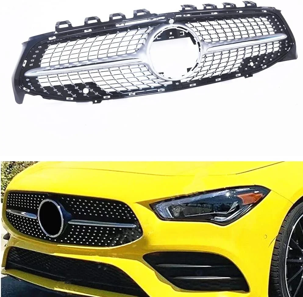 جلو پنجره سپر جلو مرسدس بنز CLA کلاس W118 مدل 2019 تا 2022 نقرهای جلو پنجره سپر جلو مرسدس بنز CLA کلاس W118 مدل 2019 تا 2022 نقرهای