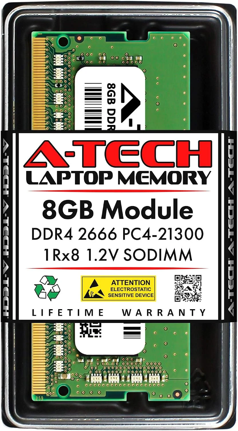 رم لپ تاپ ای-تک ظرفیت 8 گیگابایت DDR4 فرکانس 2666 مگاهرتز