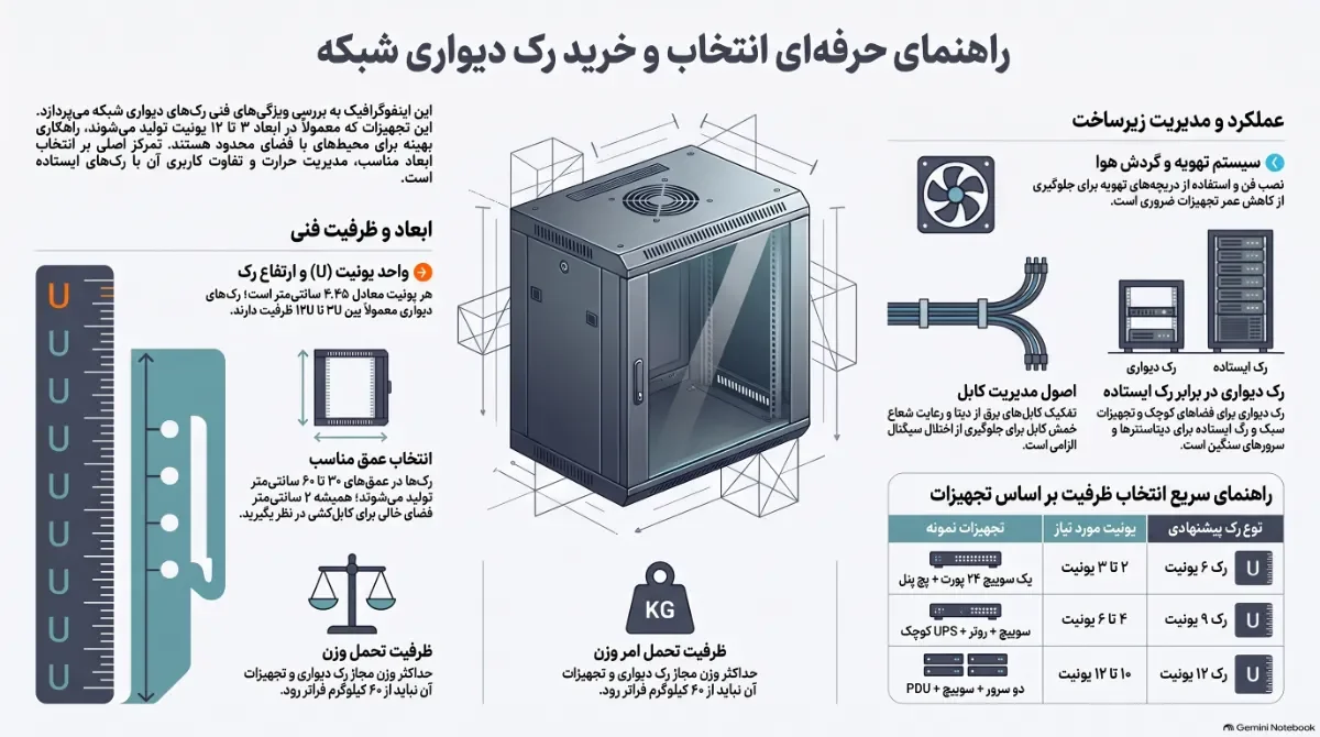 خرید-رک-دیواری-شبکه