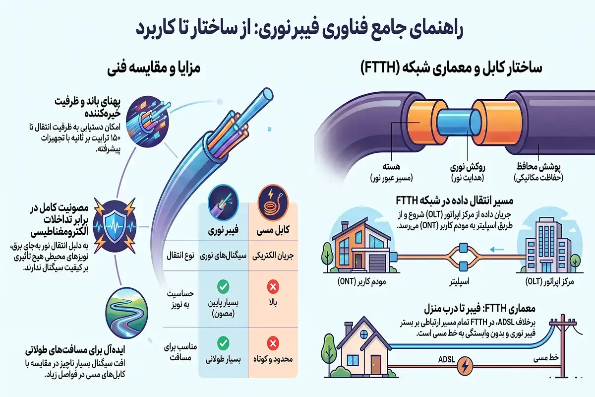 ستاک فیبر نوری چیست و چه کاربردی دارد