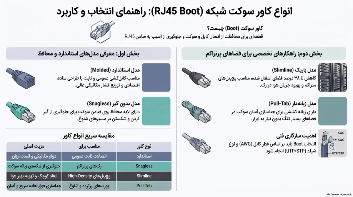ستاک مقایسه-انواع-کاور-سوکت-شبکه