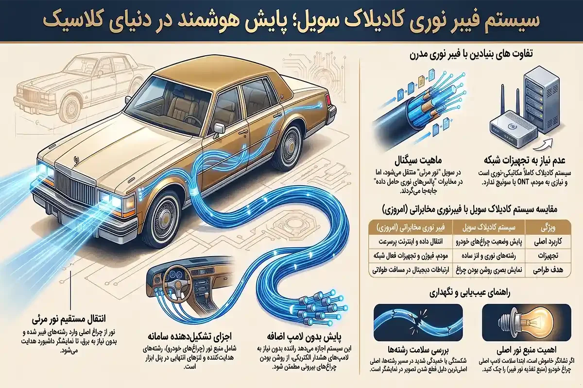 فیبر نوری کادیلاک سویل چیست
