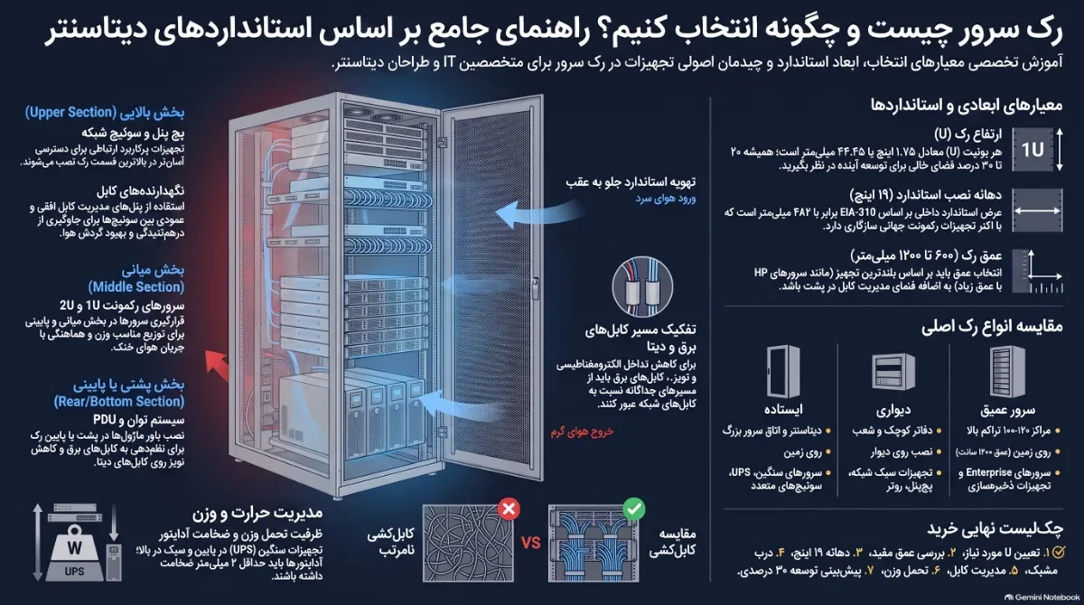 کیان داریا راهنمای-انتخاب-رک-سرور