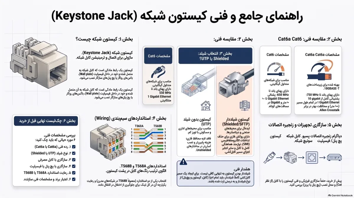کیان داریا راهنمای-انتخاب-کیستون-شبکه