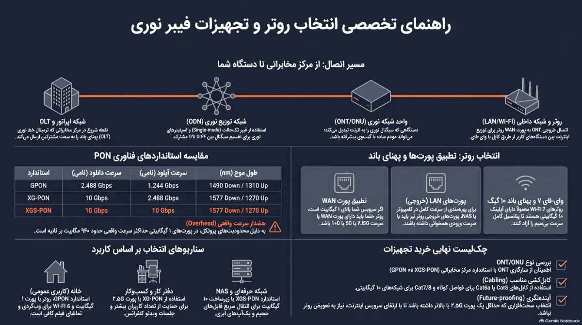 راهنمای-انتخاب-روتر-فیبر-نوری