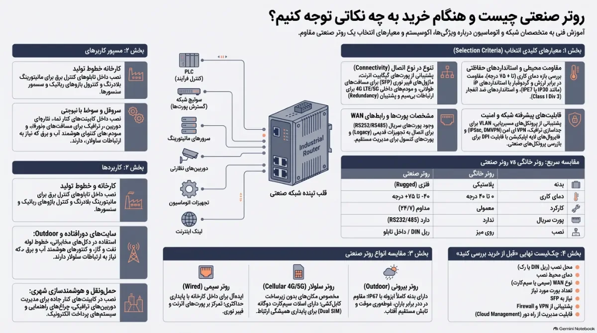 راهنمای-انتخاب-روتر-صنعتی