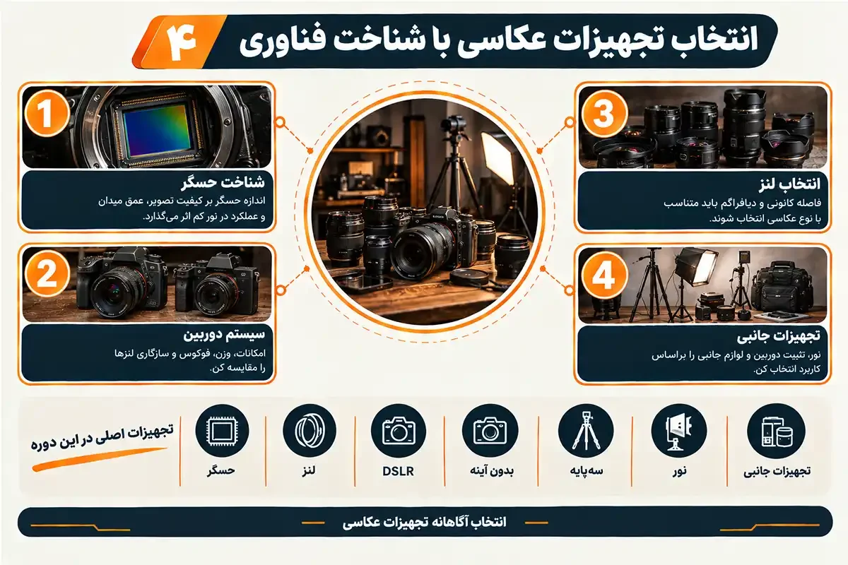 اولین دوربین عکاسی جهان انتخاب تجهیزات