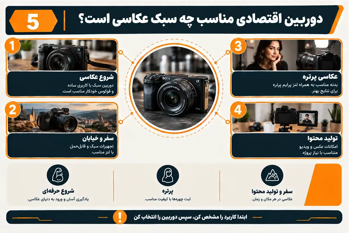 کیان داریا دوربین عکاسی حرفه ای ارزان قیمت مناسب چه سبک عکاسی است