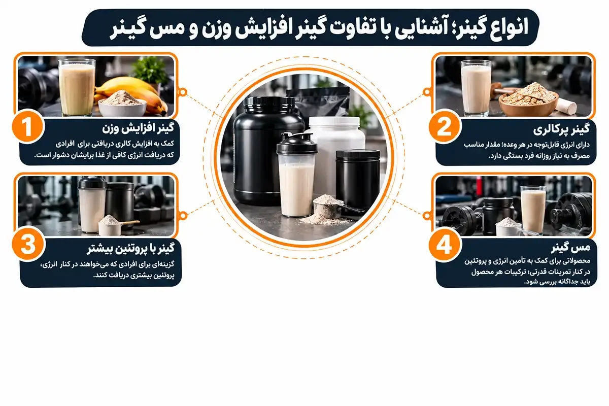 انواع گینر