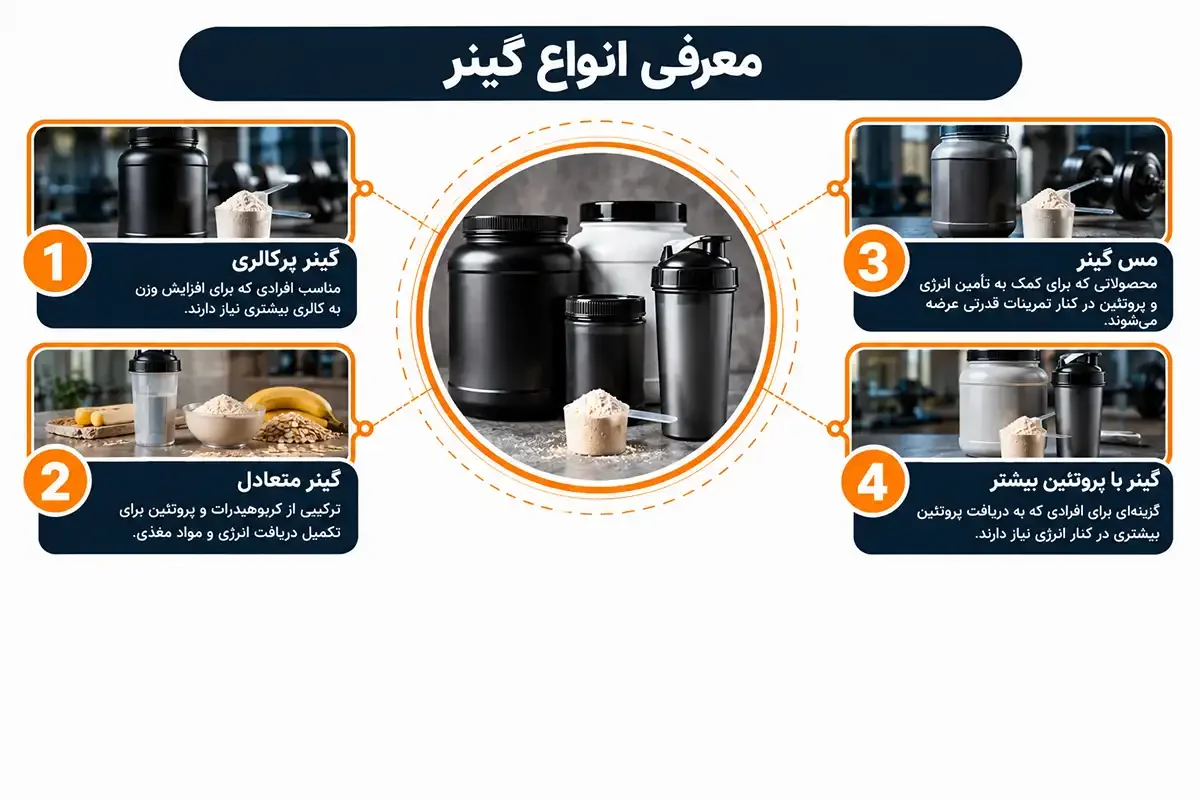 معرفی انواع گینر
