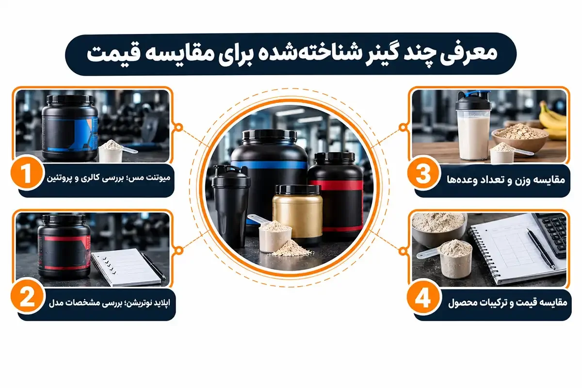 قیمت گینر مس ۳ کیلویی و معرفی برندهای شناخته شده